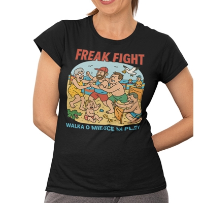 KOSZULKA DAMSKA  WAKACYJNA Freak fight Plaża